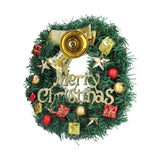 Christmas Wreath Outdoor Lighted Christmas Wreath for Holiday Xmas Party Decorations - Close-Up Angle