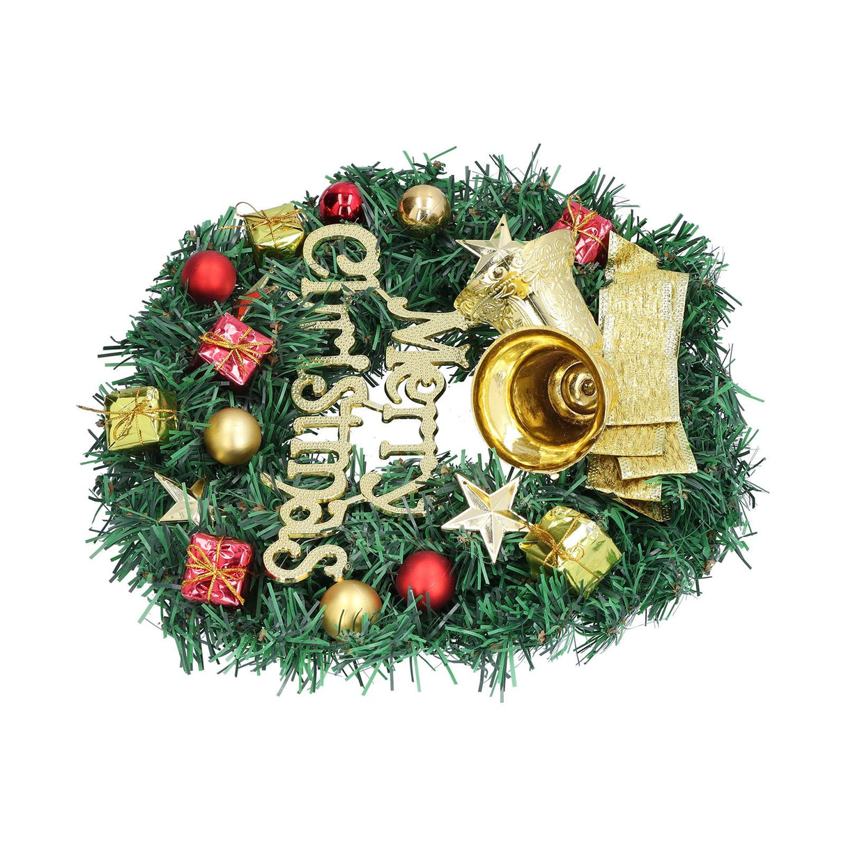 Christmas Wreath Outdoor Lighted Christmas Wreath for Holiday Xmas Party Decorations