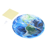 Earth Wall Clock Acrylic Silent Movement Accurate Cutting Stable Non Ticking Space Science Clock for Home Coffee Shop - Front View