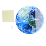 Earth Wall Clock Acrylic Silent Movement Accurate Cutting Stable Non Ticking Space Science Clock for Home Coffee Shop