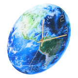 Earth Wall Clock Acrylic Silent Movement Accurate Cutting Stable Non Ticking Space Science Clock for Home Coffee Shop