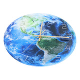 Earth Wall Clock Acrylic Silent Movement Accurate Cutting Stable Non Ticking Space Science Clock for Home Coffee Shop