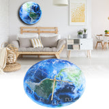 Earth Wall Clock Acrylic Silent Movement Accurate Cutting Stable Non Ticking Space Science Clock for Home Coffee Shop