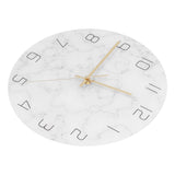 Simple Marble Wall Clock Fashion Cracked Acrylic Material UV Printing Clock Living Room Decoration