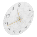 Simple Marble Wall Clock Fashion Cracked Acrylic Material UV Printing Clock Living Room Decoration - Extra Image