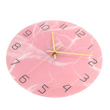 Innovative Pink Wall Clock Acrylic UV Printing Clock for Living Room Home Bedroom