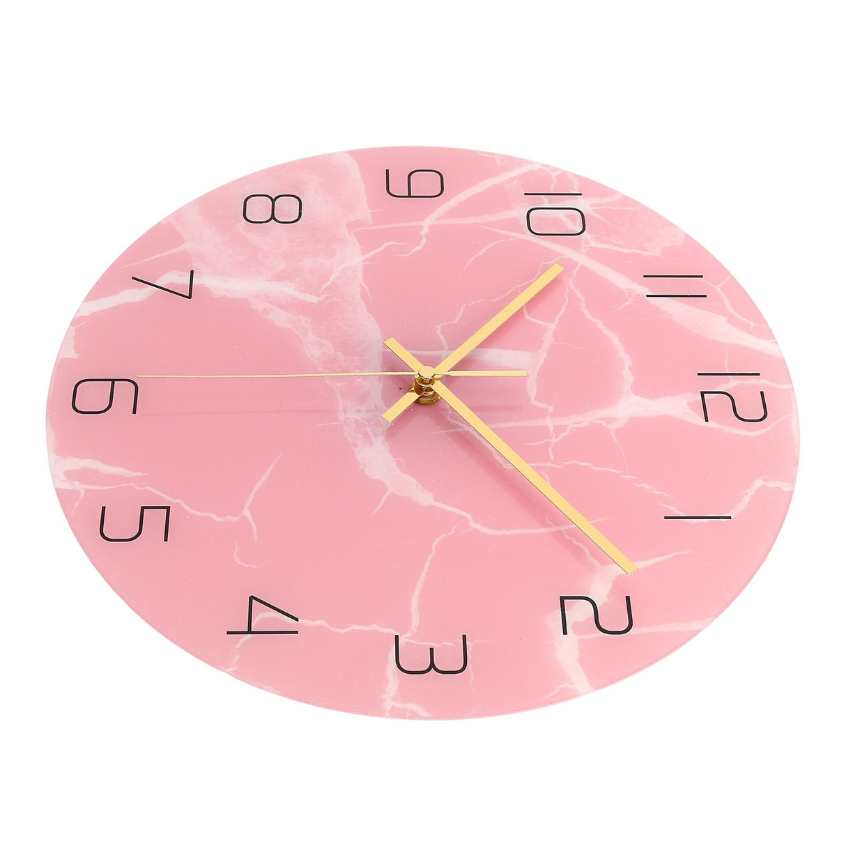Innovative Pink Wall Clock Acrylic UV Printing Clock for Living Room Home Bedroom