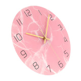 Innovative Pink Wall Clock Acrylic UV Printing Clock for Living Room Home Bedroom - Extra Image