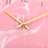Innovative Pink Wall Clock Acrylic UV Printing Clock for Living Room Home Bedroom - Extra Image