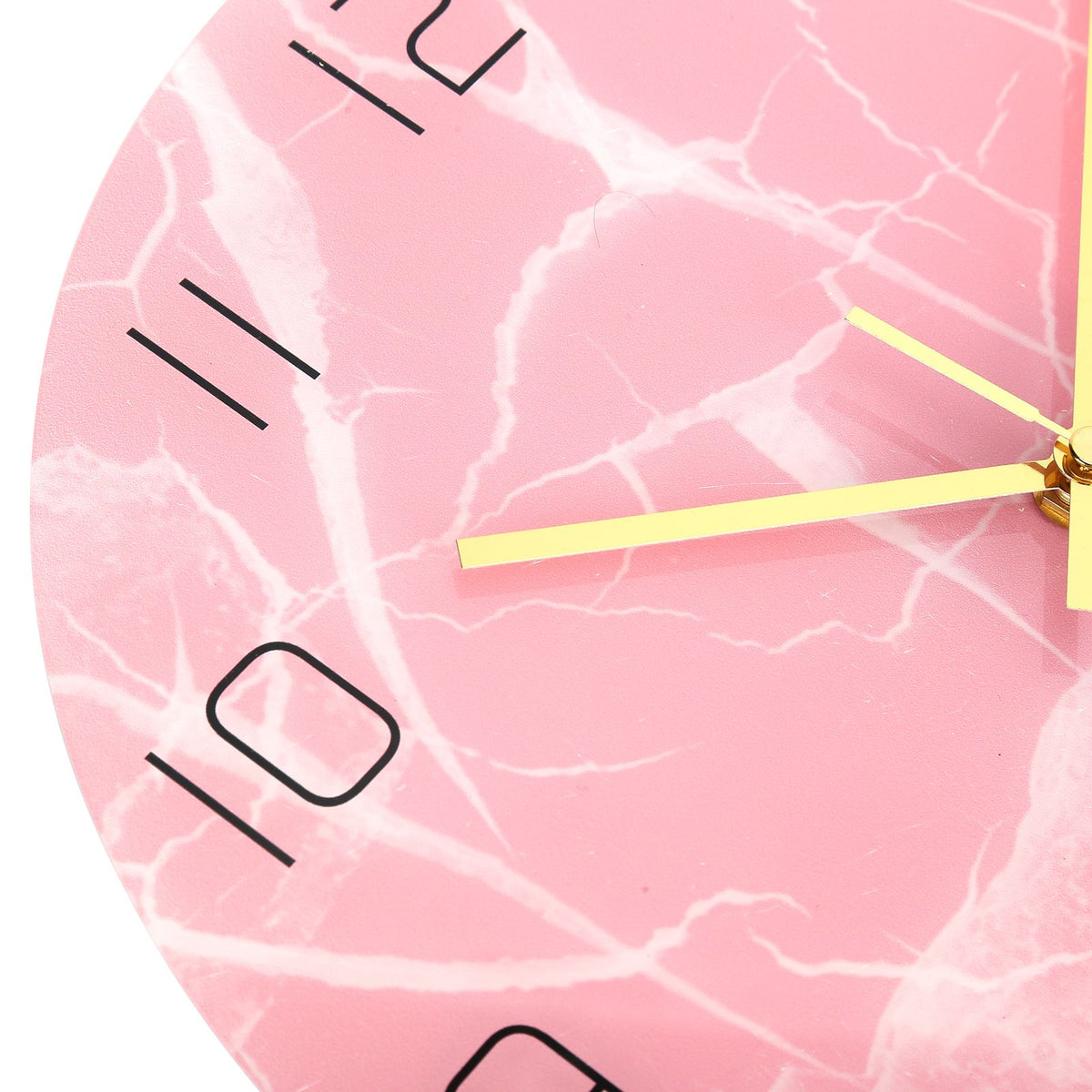 Innovative Pink Wall Clock Acrylic UV Printing Clock for Living Room Home Bedroom