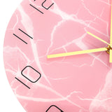 Innovative Pink Wall Clock Acrylic UV Printing Clock for Living Room Home Bedroom