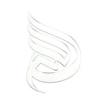 3 Dimensional Thickened Mirror Wall Sticker Acrylic Self Adhesive Wall Decoration for HomeJM740 Silver+EVA Glue