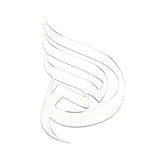3 Dimensional Thickened Mirror Wall Sticker Acrylic Self Adhesive Wall Decoration for HomeJM740 Silver+EVA Glue - Rear View