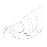 3 Dimensional Thickened Mirror Wall Sticker Acrylic Self Adhesive Wall Decoration for HomeJM740 Silver+EVA Glue - Extra Image