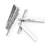 10Pcs 3 Holes Candle Wick Holders Stainless Steel Wick Centering Device for DIY Candle Making - Low Angle