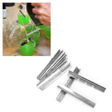 10Pcs 3 Holes Candle Wick Holders Stainless Steel Wick Centering Device for DIY Candle Making