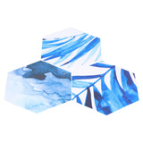 3 Dimensional Simulation Hexagonal Tile Sticker PVC Self Adhesive Anti Slip Floor Sticker for Home