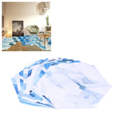 3 Dimensional Simulation Hexagonal Tile Sticker PVC Self Adhesive Anti Slip Floor Sticker for Home - Extra Image