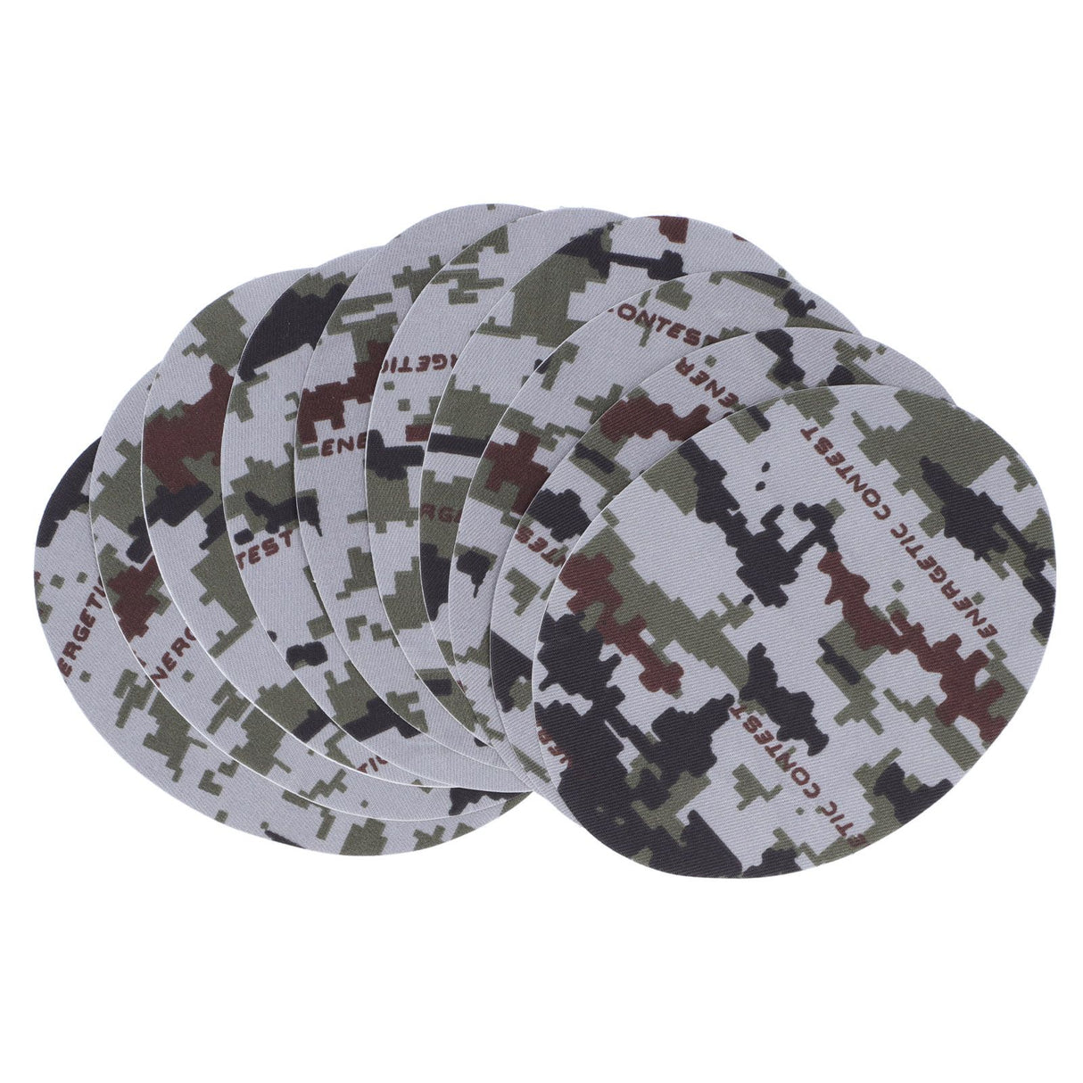 10PCS Camouflage Clothes Patches Clothing Repair Decorating Kit for Pants Down Jacket Decoration