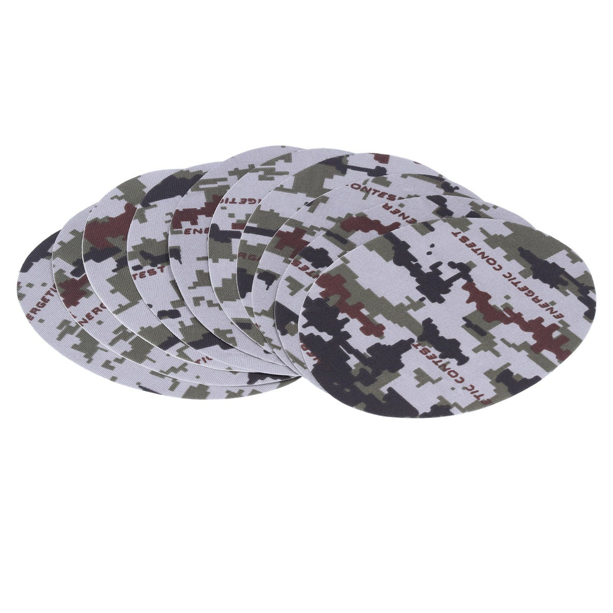 10PCS Camouflage Clothes Patches Clothing Repair Decorating Kit for Pants Down Jacket Decoration
