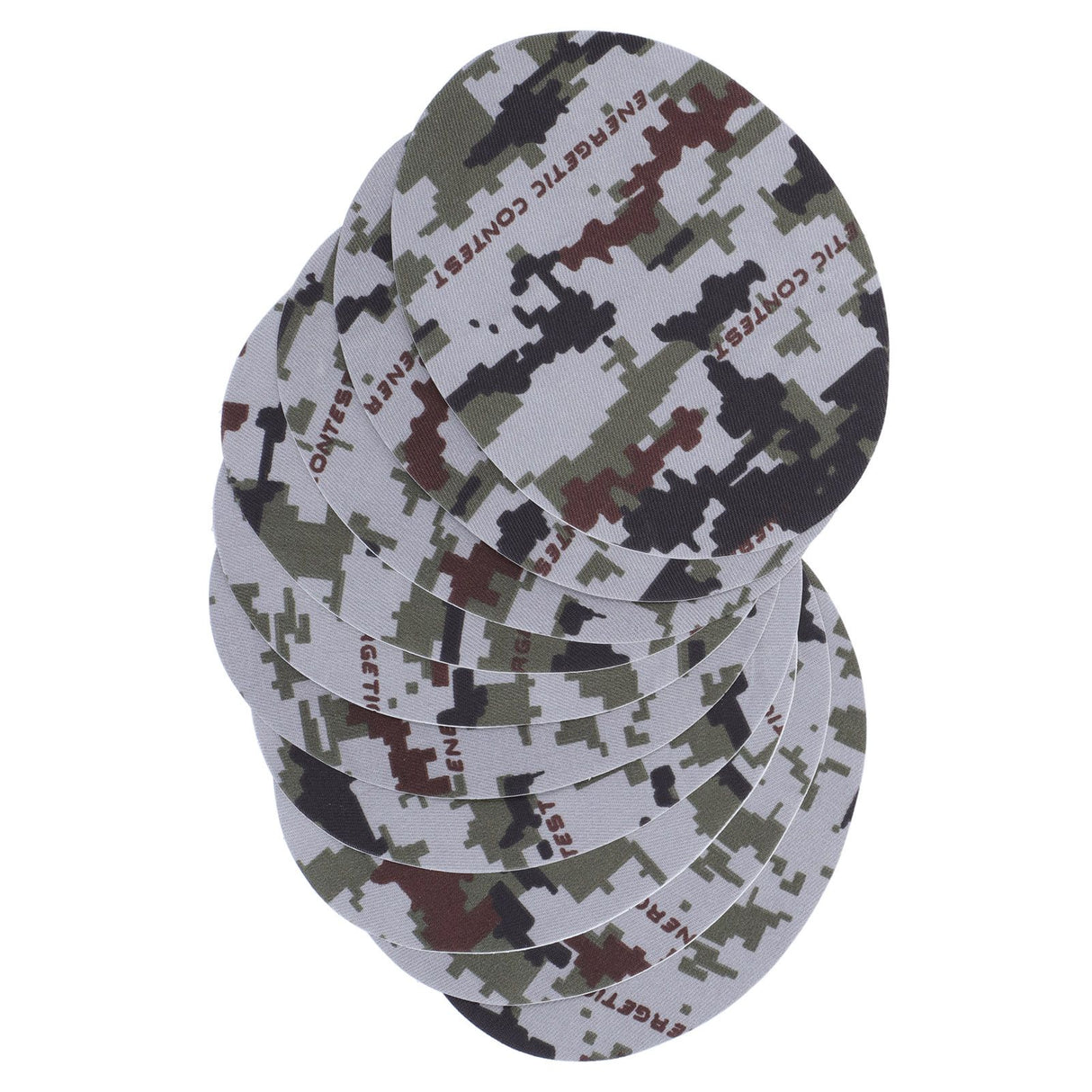10PCS Camouflage Clothes Patches Clothing Repair Decorating Kit for Pants Down Jacket Decoration