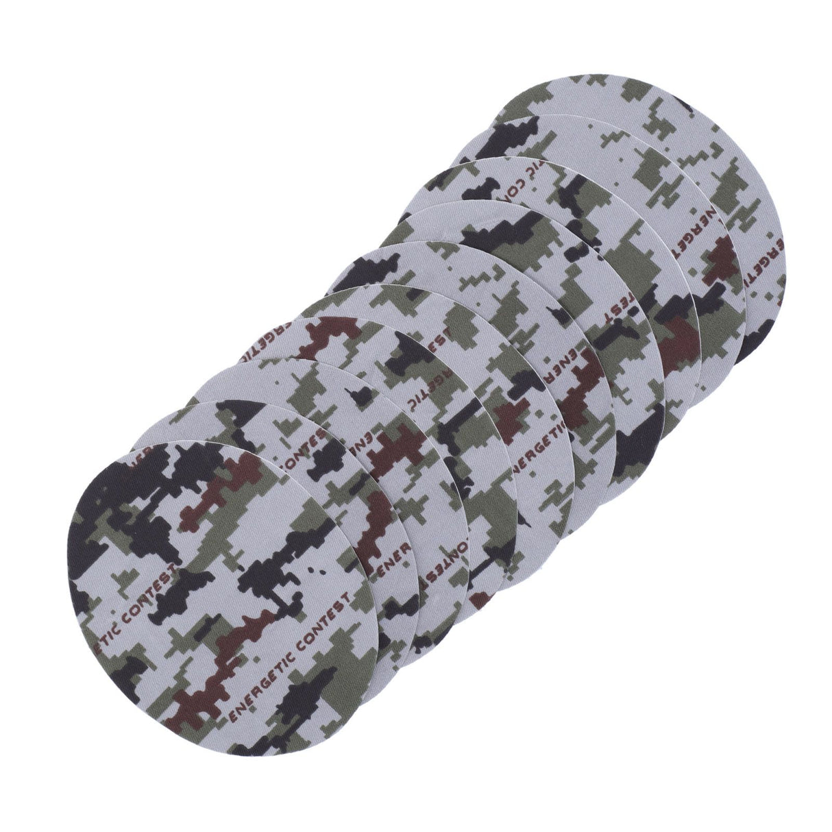 10PCS Camouflage Clothes Patches Clothing Repair Decorating Kit for Pants Down Jacket Decoration