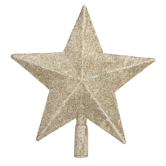 Star Tree Topper Decorated Golden Light Weight Shiny Mini Christmas Tree Topper for Home Shop