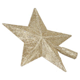 Star Tree Topper Decorated Golden Light Weight Shiny Mini Christmas Tree Topper for Home Shop - Side View