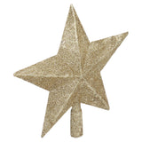 Star Tree Topper Decorated Golden Light Weight Shiny Mini Christmas Tree Topper for Home Shop
