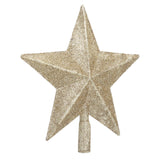 Star Tree Topper Decorated Golden Light Weight Shiny Mini Christmas Tree Topper for Home Shop