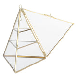 Jewelry Storage Rack Pyramid Shape 3 Layers Decorative Display Stand for Earrings Necklaces Bracelets - Front View