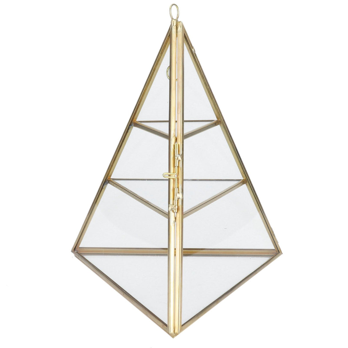 Jewelry Storage Rack Pyramid Shape 3 Layers Decorative Display Stand for Earrings Necklaces Bracelets
