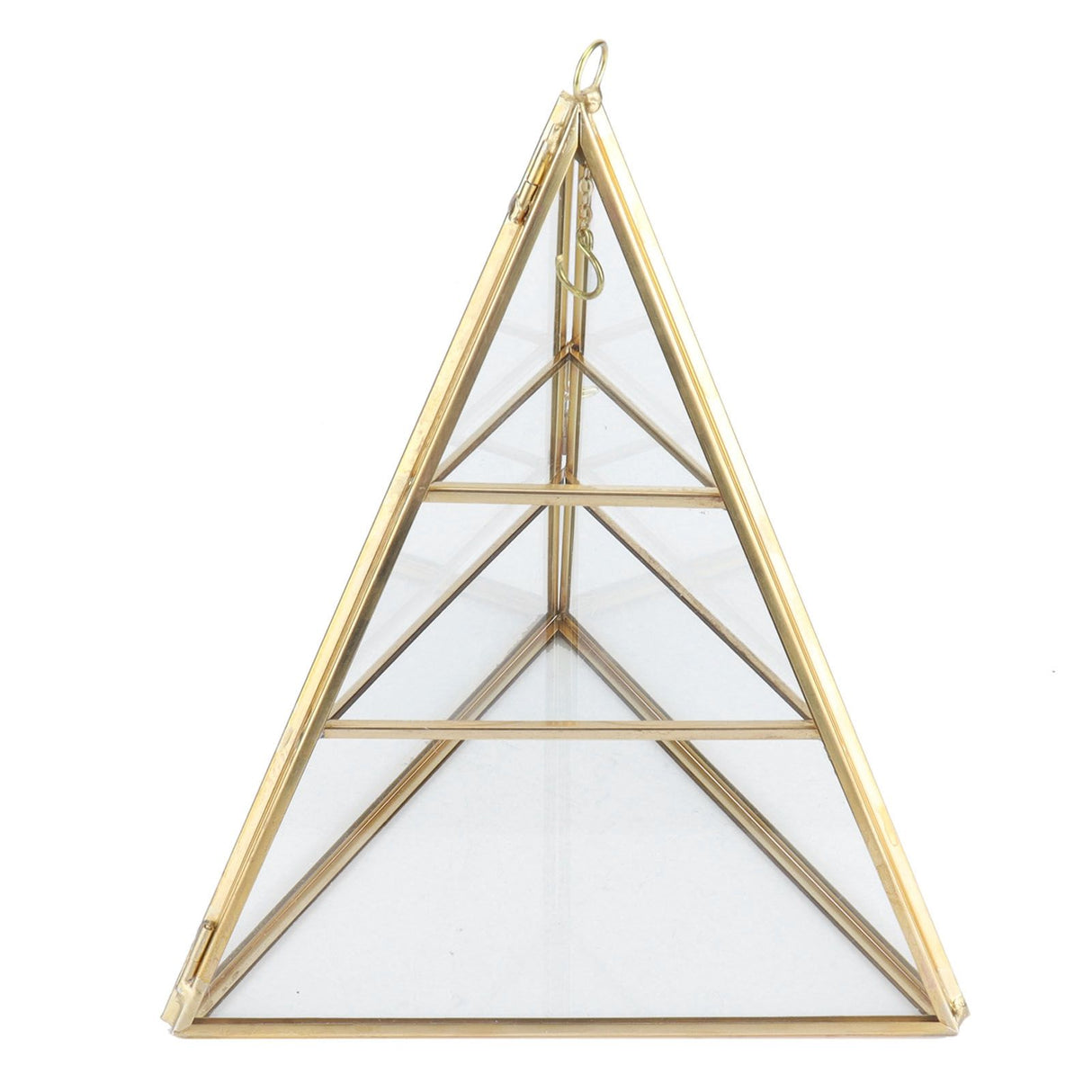 Jewelry Storage Rack Pyramid Shape 3 Layers Decorative Display Stand for Earrings Necklaces Bracelets