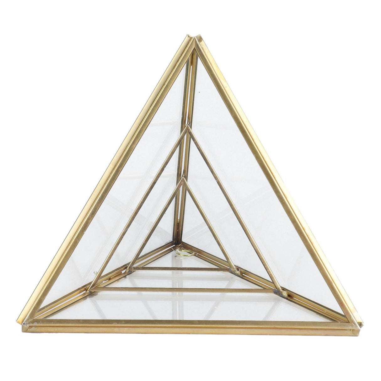 Jewelry Storage Rack Pyramid Shape 3 Layers Decorative Display Stand for Earrings Necklaces Bracelets