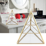 Jewelry Storage Rack Pyramid Shape 3 Layers Decorative Display Stand for Earrings Necklaces Bracelets