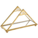 Mirror Jewelry Tray Glass Perfume Storage Tray Jewelry Plate Golden Metal Decorative Tray
