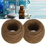 2pcs Candle Wicks 1.2mm Manual Aromatherapy Safety Environmental Friendly Hemp Candle Wick for DIY Oil Lamp