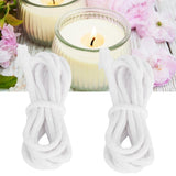 2pcs Candle Wicks Good Oil Absorbency Combustion Durable Braid Cotton Candle Wick for DIY Oil Lamp5mm