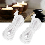 2pcs Candle Wicks Good Oil Absorbency Combustion Durable Braid Cotton Candle Wick for DIY Oil Lamp5mm - Extra Image