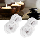 2pcs Candle Wicks Good Oil Absorbency Combustion Durable Braid Cotton Candle Wick for DIY Oil Lamp10mm