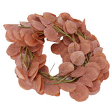 Fake Leaves Fabric Simulated Exquisite Greenery Eucalyptus Garland for Home WeddingRed