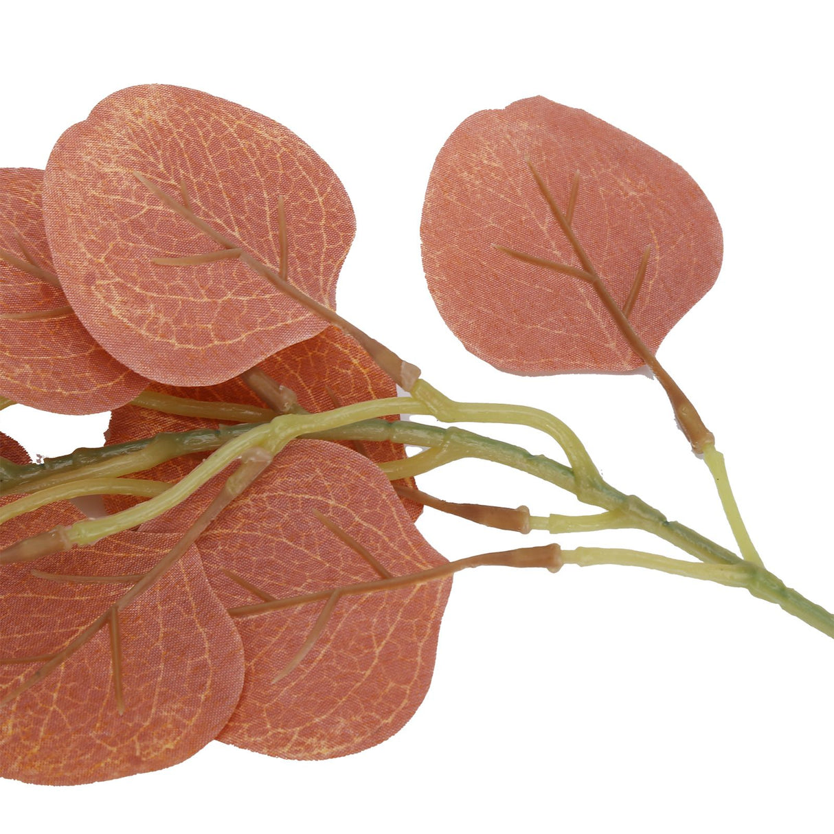 Fake Leaves Fabric Simulated Exquisite Greenery Eucalyptus Garland for Home WeddingRed