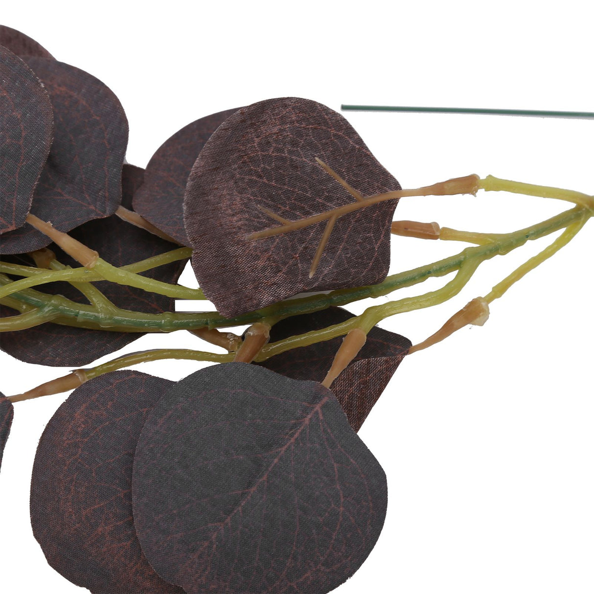 Fake Leaves Fabric Simulated Exquisite Greenery Eucalyptus Garland for Home WeddingPurple