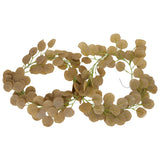 Fake Leaves Fabric Simulated Exquisite Greenery Eucalyptus Garland for Home WeddingYellow