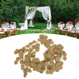 Fake Leaves Fabric Simulated Exquisite Greenery Eucalyptus Garland for Home WeddingYellow