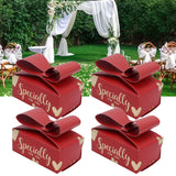 50Pcs Wedding Gift Box Chinese Style Exquisite Durable Thick Wedding Candy Box for Wedding Party