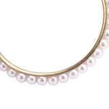 2Pcs Iron Napkin Buckle Simulation Flower Artificial Pearl Napkin Ring for Hotel FestivalPurple