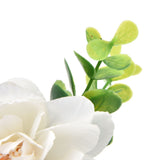 2Pcs Hemp Rope Napkin Buckle Simulation Flower Napkin Ring for Hotel Western Restaurant6622 White