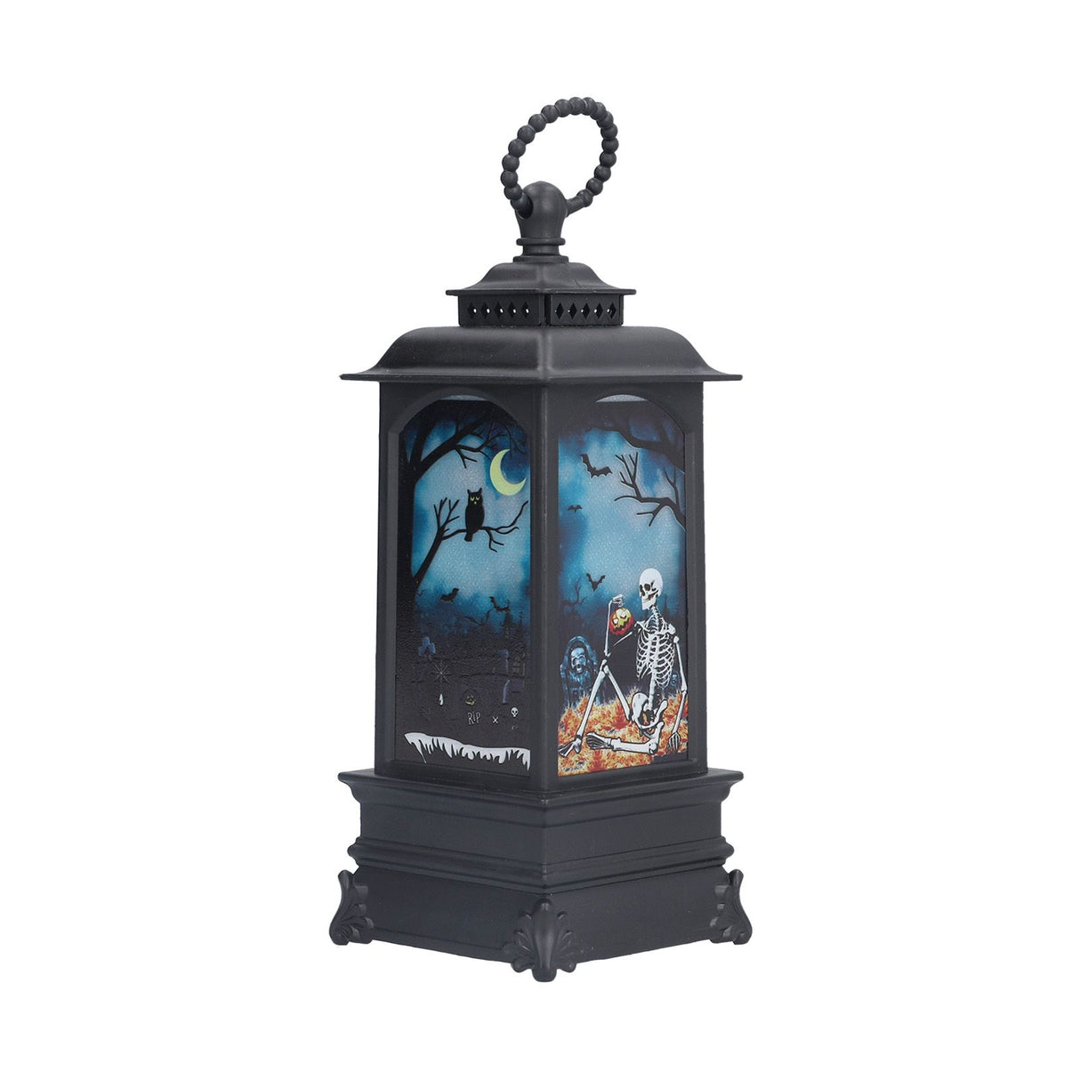 Halloween Lantern LED Flameless Exquisite Beautiful Vintage Battery Powered Halloween LampSkull