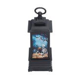 Halloween Lantern LED Flameless Exquisite Beautiful Vintage Battery Powered Halloween LampSkull - Low Angle